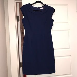 Calvin Klein navy blue dress